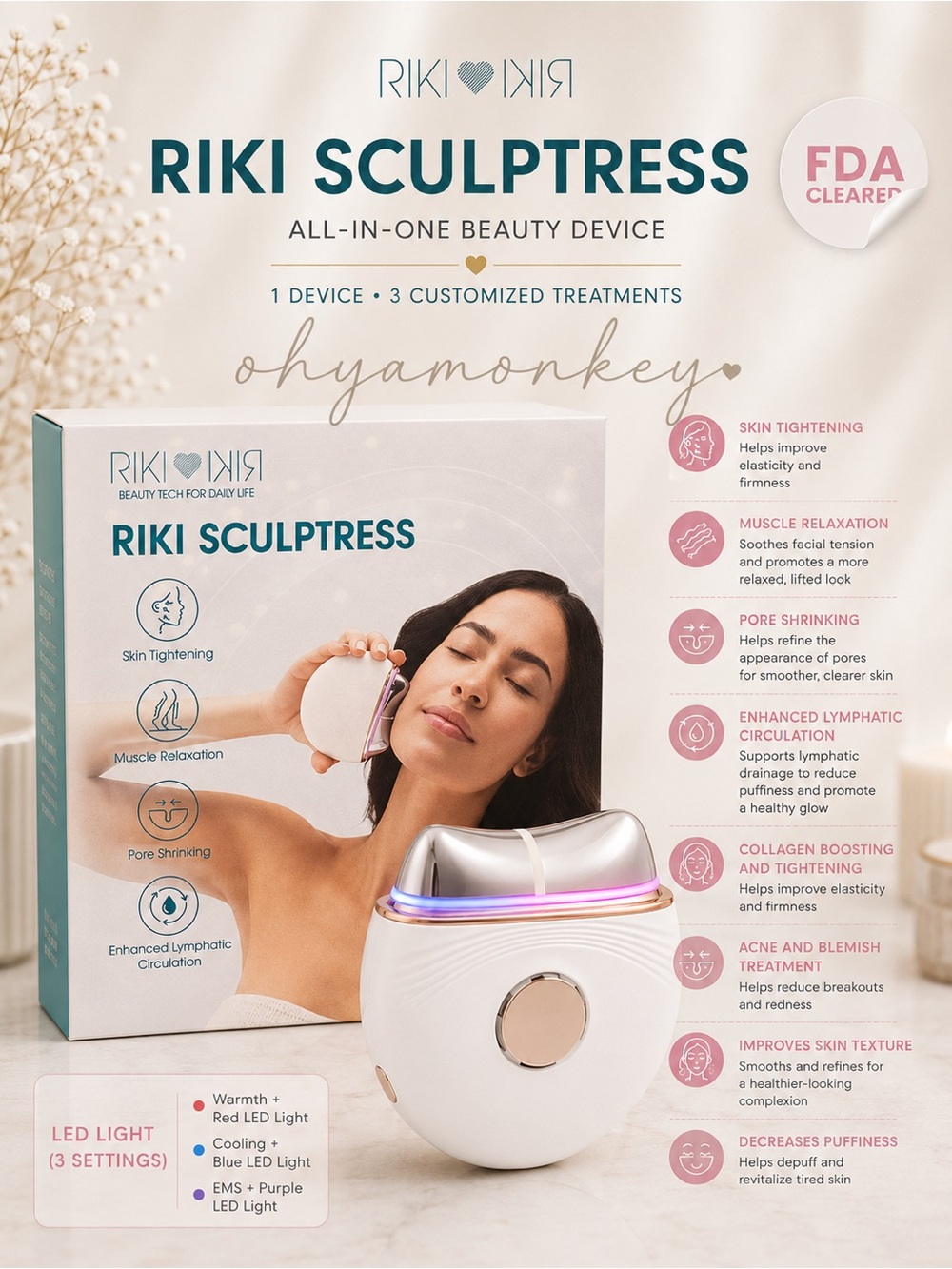 Riki Sculptress All‑in‑One Beauty Device $195